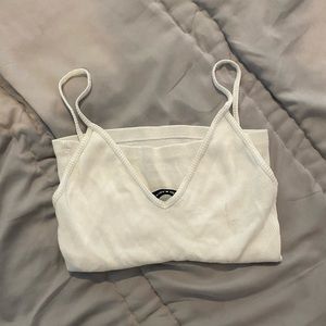 white tank top